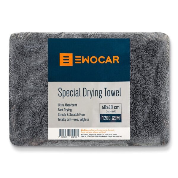 Ewocar Special Drying Towel 60x40cm, 1200GSM