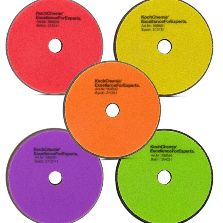Koch Chemie Polierschwamm 126mm - Rot, Gelb, Violett, Grün, Orange
