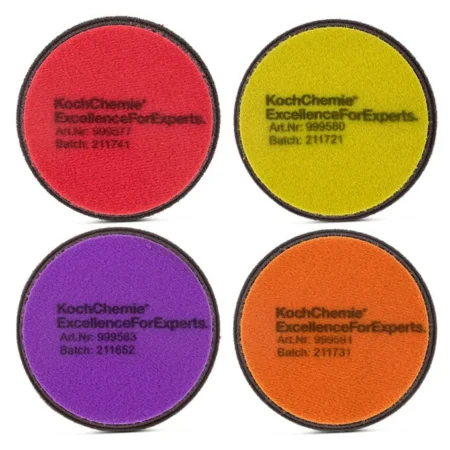 Koch Chemie Polierschwamm 76mm - Rot, Gelb, Violett, Orange
