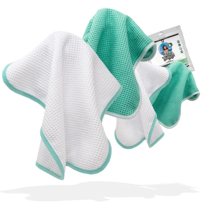 Nuke Guys - See Through - Mikrofaser Waffeltuch - 450 GSM, 35x35cm - 2er Pack