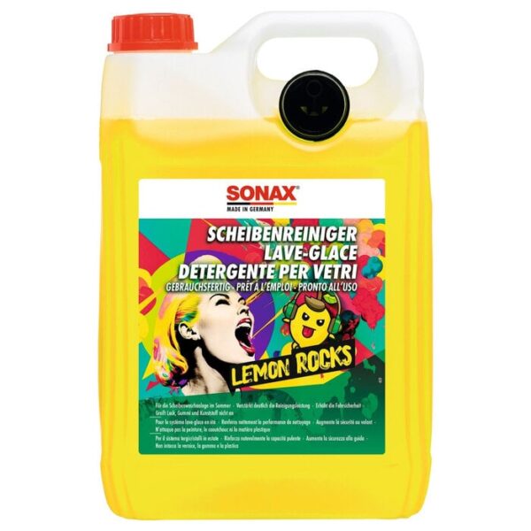 SONAX Sommer ScheibenReiniger Lemon Rocks, gebrauchsfertig, 5 Liter
