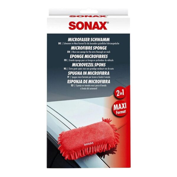 Sonax Microfaser Schwamm Rot