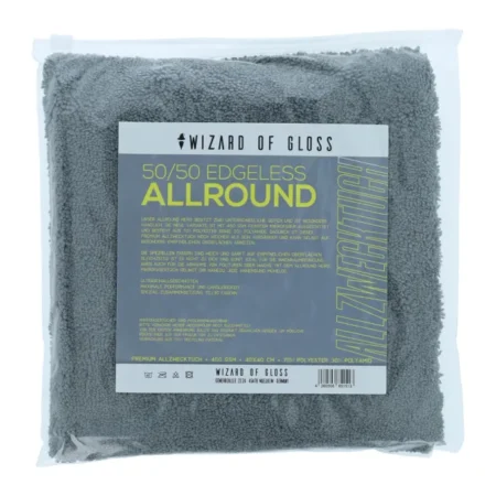 Wizard of Gloss Allround Hero Edgeless 2-Seiten Allroundtuch 450GSM 40x40cm Grau
