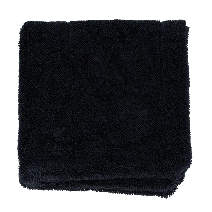 Wizard of Gloss Black Marlin Edgeless Drying Towel Trockentuch 1400GSM 40x40cm