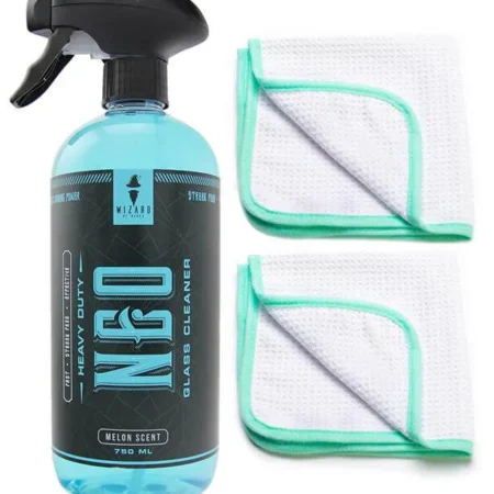 Wizard of Gloss Neo Glasreiniger 750ml + 2x Waffeltuch