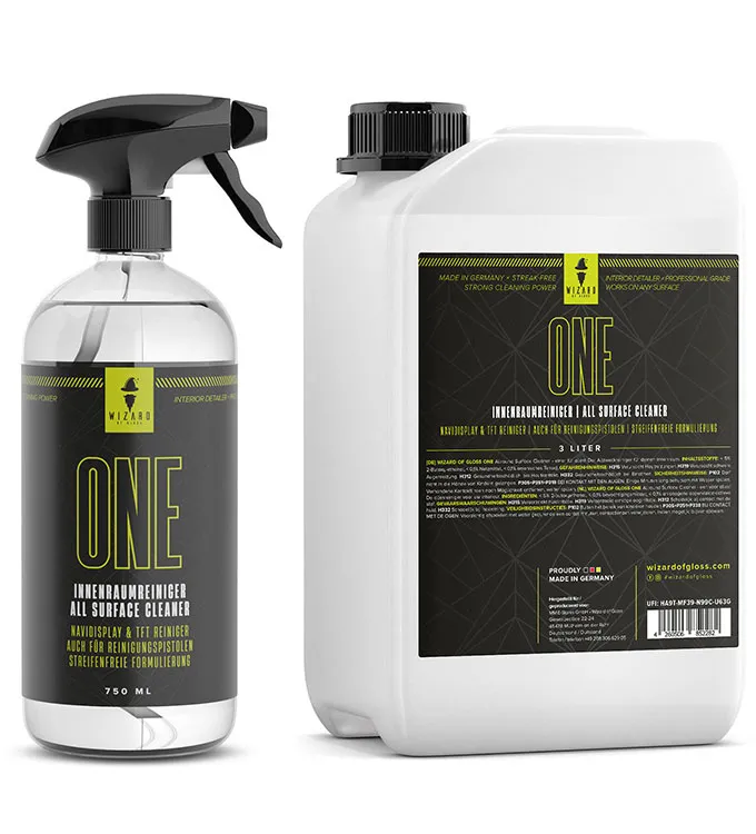 Wizard of Gloss One Allround Surface Cleaner Allzweckreiniger - 750ml, 3L